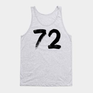 Number 72 Tank Top